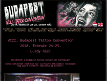 Tablet Screenshot of budapesttattooconvention.com
